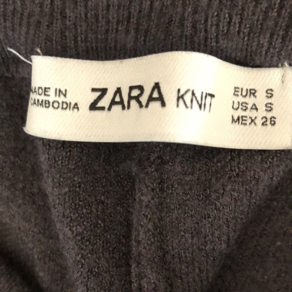 ZARA Knit | Women’s ZARA Knit Grey Pants, Size Small - Picture 7 of 7